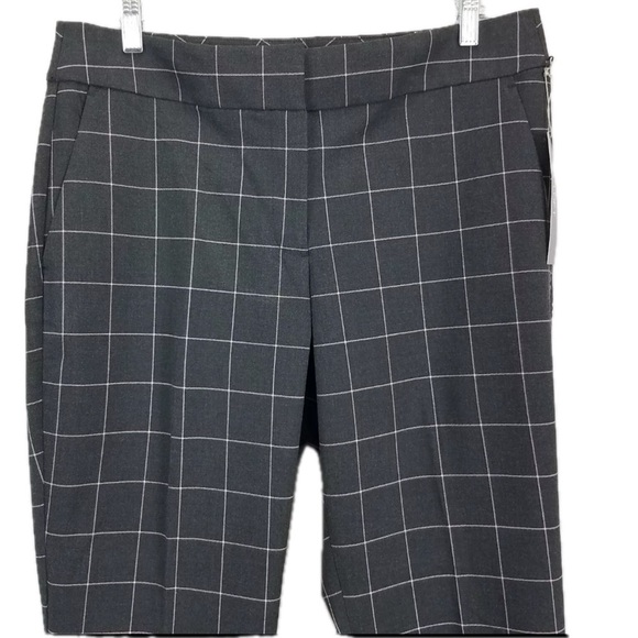LOFT Julie Fit Black Windowpane Check Trousers | Slim Ankle | Size 6 - Picture 2 of 5